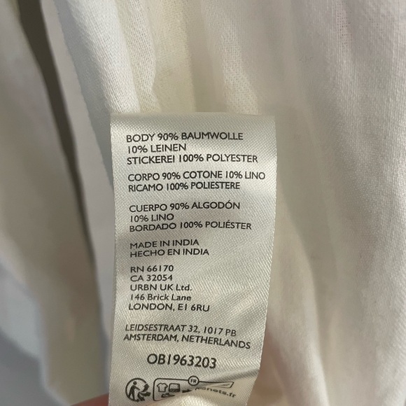 NWOT Free People Midi Babydoll Style Embroidered Dress - Picture 15 of 15